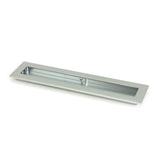 From The Anvil - Satin Chrome 250mm Plain Rectangular Pull | Sku. 50639 | Trade Door Handles.