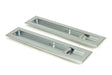 From The Anvil - Satin Chrome 250mm Art Deco Rectangular Pull - Privacy Set | Sku. 50641 | Trade Door Handles.