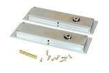 From The Anvil - Satin Chrome 175mm Plain Rectangular Pull - Privacy Set | Sku. 50642 | Trade Door Handles.