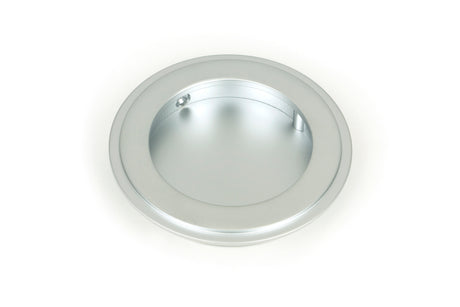 From The Anvil - Satin Chrome 75mm Art Deco Round Pull | Sku. 50645 | Trade Door Handles.