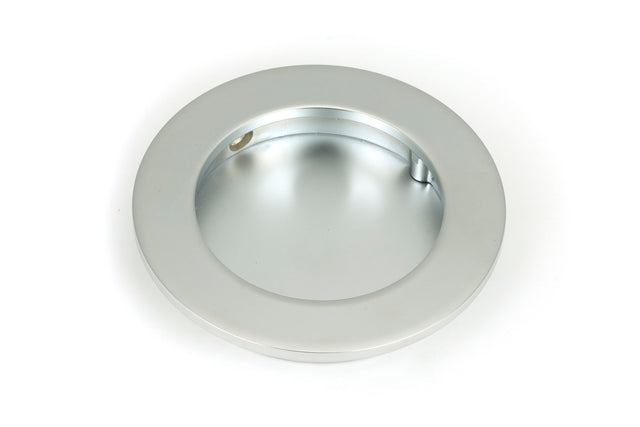 From The Anvil - Satin Chrome 75mm Plain Round Pull | Sku. 50647 | Trade Door Handles.