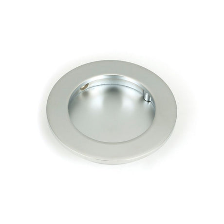 From The Anvil - Satin Chrome 75mm Plain Round Pull | Sku. 50647 | Trade Door Handles.