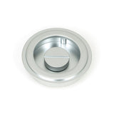 From The Anvil - Satin Chrome 60mm Art Deco Round Pull - Privacy Set | Sku. 50648 | Trade Door Handles.
