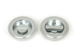 From The Anvil - Satin Chrome 60mm Art Deco Round Pull - Privacy Set | Sku. 50648 | Trade Door Handles.