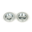 From The Anvil - Satin Chrome 60mm Art Deco Round Pull - Privacy Set | Sku. 50648 | Trade Door Handles.