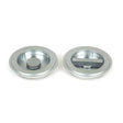 From The Anvil - Satin Chrome 75mm Art Deco Round Pull - Privacy Set | Sku. 50649 | Trade Door Handles.