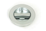 From The Anvil - Satin Chrome 60mm Plain Round Pull - Privacy Set | Sku. 50650 | Trade Door Handles.