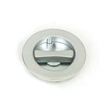 From The Anvil - Satin Chrome 60mm Plain Round Pull - Privacy Set | Sku. 50650 | Trade Door Handles.