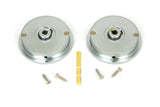 From The Anvil - Satin Chrome 60mm Plain Round Pull - Privacy Set | Sku. 50650 | Trade Door Handles.