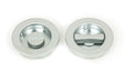 From The Anvil - Satin Chrome 60mm Plain Round Pull - Privacy Set | Sku. 50650 | Trade Door Handles.