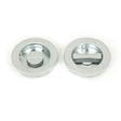 From The Anvil - Satin Chrome 60mm Plain Round Pull - Privacy Set | Sku. 50650 | Trade Door Handles.