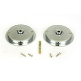 From The Anvil - Satin Chrome 75mm Plain Round Pull - Privacy Set | Sku. 50651 | Trade Door Handles.