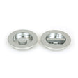 From The Anvil - Satin Chrome 75mm Plain Round Pull - Privacy Set | Sku. 50651 | Trade Door Handles.
