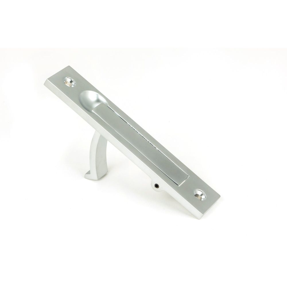 From The Anvil - Satin Chrome 125mm x 25mm Edge Pull | Sku. 50652 | Trade Door Handles.