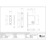 From The Anvil - Polished Nickel 50mm Sliding Door Lock | Sku. 50663 | Trade Door Handles.