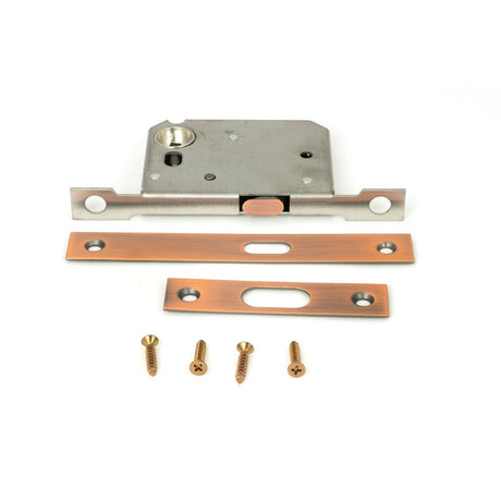 From The Anvil - Polished Bronze 50mm Sliding Door Lock | Sku. 50664 | Trade Door Handles.