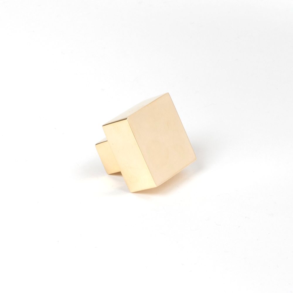 From The Anvil - Polished Brass Albers Cabinet Knob - 25mm | Sku. 50667 | Trade Door Handles.