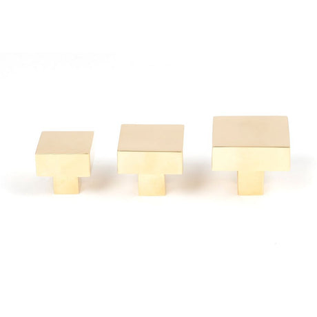 From The Anvil - Polished Brass Albers Cabinet Knob - 25mm | Sku. 50667 | Trade Door Handles.