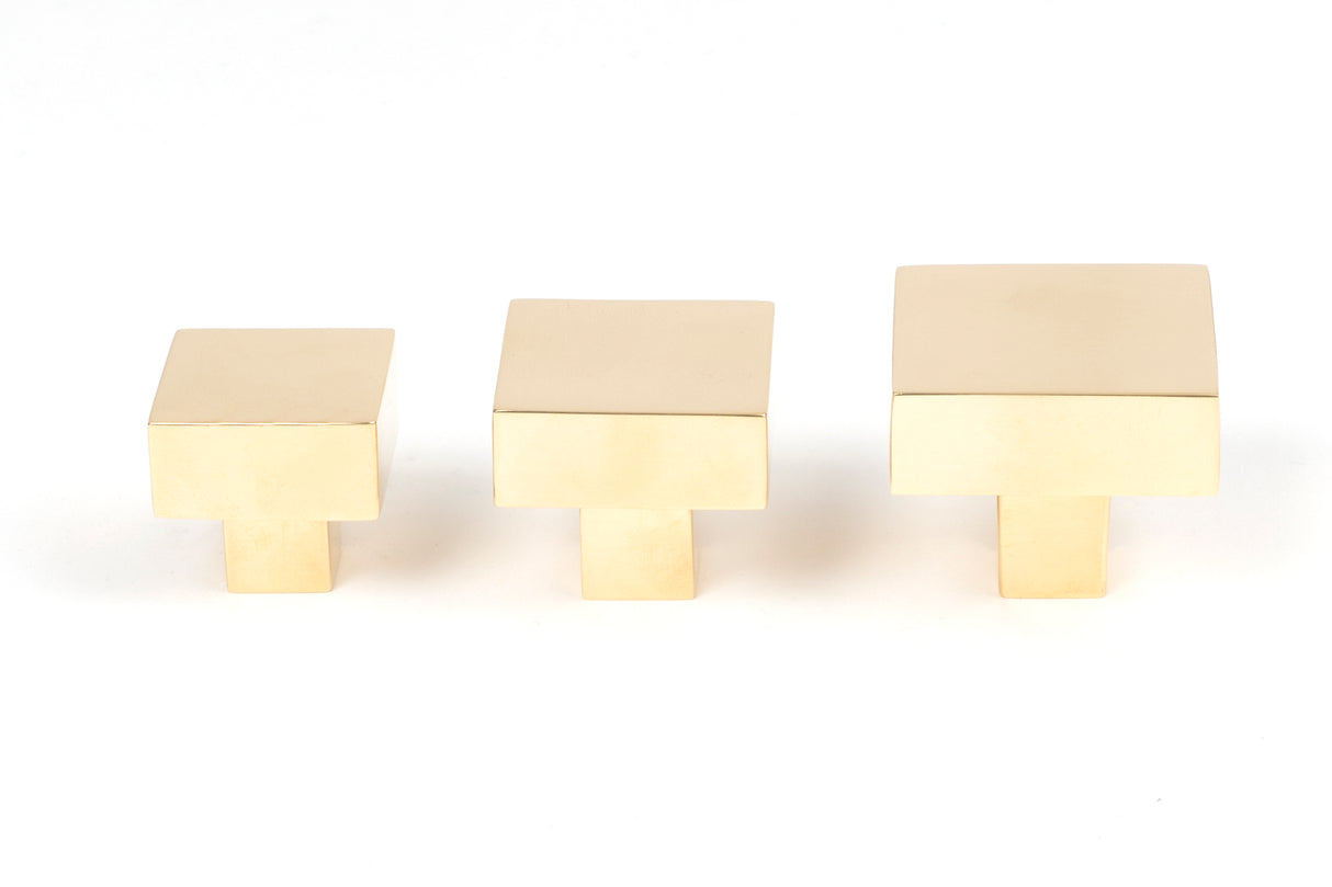 From The Anvil - Polished Brass Albers Cabinet Knob - 30mm | Sku. 50668 | Trade Door Handles.