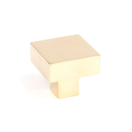 From The Anvil - Polished Brass Albers Cabinet Knob - 30mm | Sku. 50668 | Trade Door Handles.