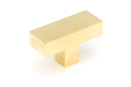From The Anvil - Polished Brass Albers T-Bar | Sku. 50670 | Trade Door Handles.