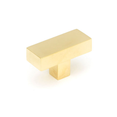 From The Anvil - Polished Brass Albers T-Bar | Sku. 50670 | Trade Door Handles.