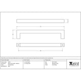 From The Anvil - Polished Brass Albers Pull Handle - Medium | Sku. 50672 | Trade Door Handles.