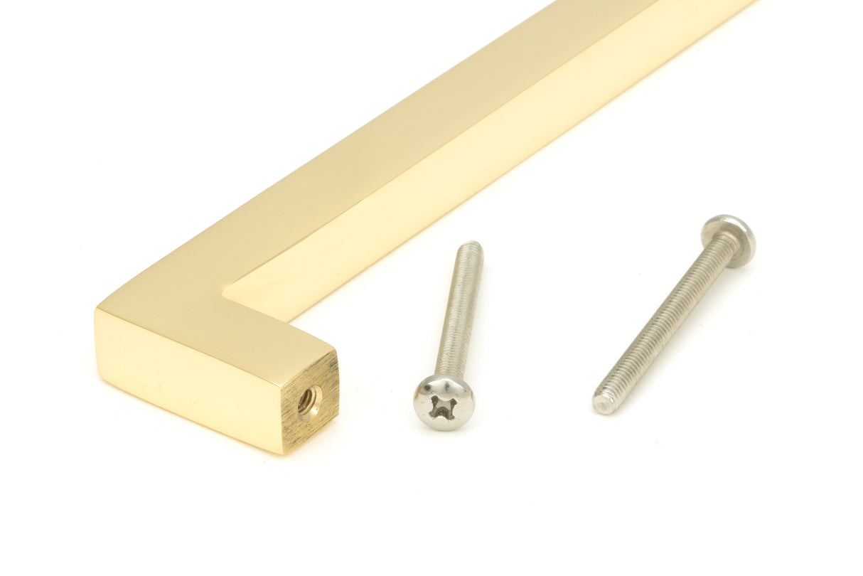 From The Anvil - Polished Brass Albers Pull Handle - Large | Sku. 50673 | Trade Door Handles.