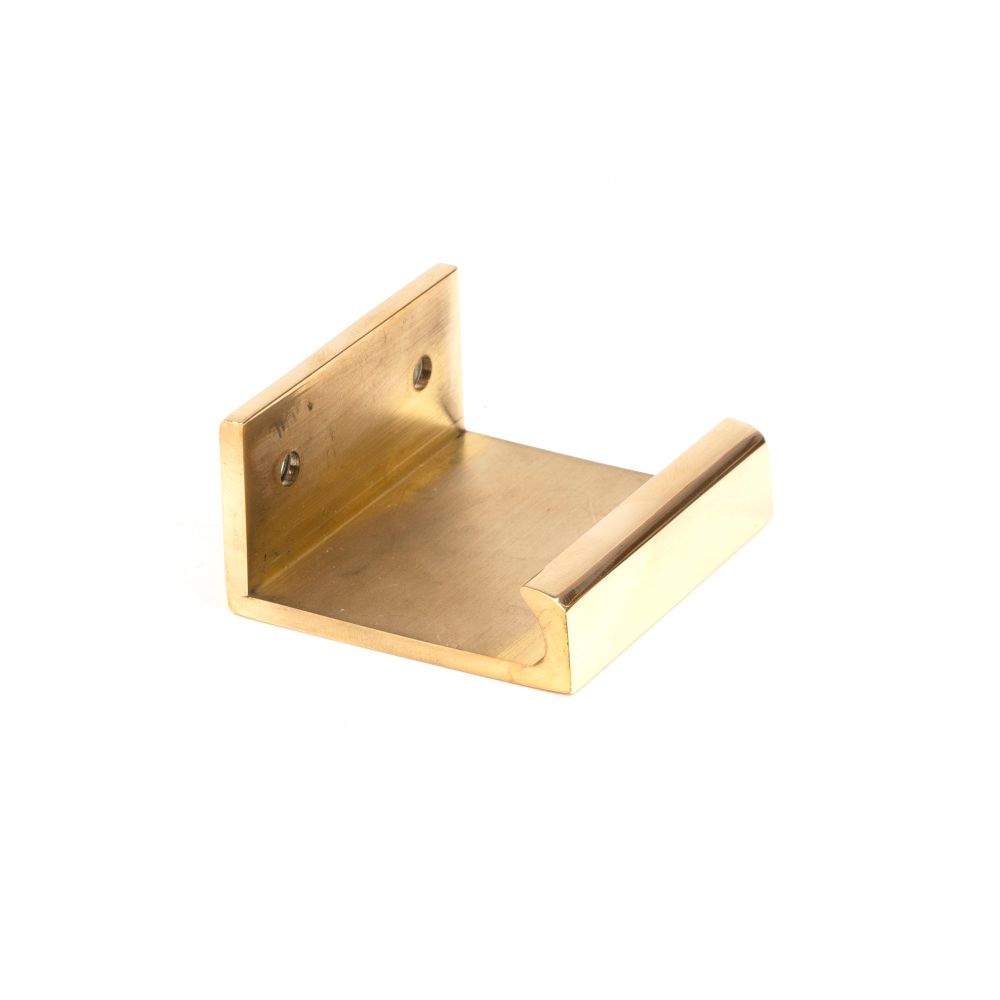 From The Anvil - Polished Brass 50mm Plain Edge Pull | Sku. 50674 | Trade Door Handles.