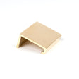 From The Anvil - Polished Brass 50mm Plain Edge Pull | Sku. 50674 | Trade Door Handles.
