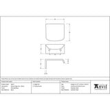 From The Anvil - Polished Brass 50mm Moore Edge Pull | Sku. 50677 | Trade Door Handles.