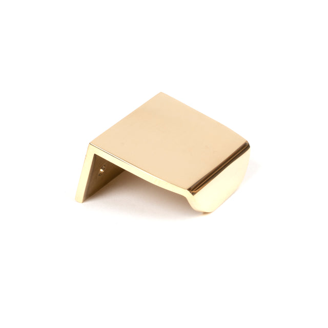 From The Anvil - Polished Brass 50mm Moore Edge Pull | Sku. 50677 | Trade Door Handles.