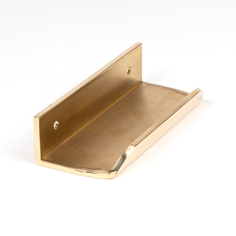 From The Anvil - Polished Brass 100mm Moore Edge Pull | Sku. 50678 | Trade Door Handles.