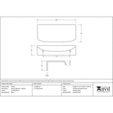 From The Anvil - Polished Brass 100mm Moore Edge Pull | Sku. 50678 | Trade Door Handles.