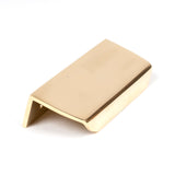From The Anvil - Polished Brass 100mm Moore Edge Pull | Sku. 50678 | Trade Door Handles.