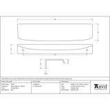 From The Anvil - Polished Brass 200mm Moore Edge Pull | Sku. 50679 | Trade Door Handles.