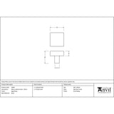 From The Anvil - Aged Brass Albers Cabinet Knob - 35mm | Sku. 50682 | Trade Door Handles.