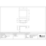 From The Anvil - Aged Brass 50mm Plain Edge Pull | Sku. 50687 | Trade Door Handles.