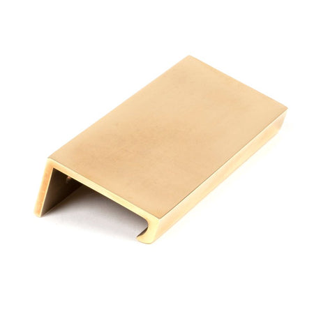 From The Anvil - Aged Brass 100mm Plain Edge Pull | Sku. 50688 | Trade Door Handles.