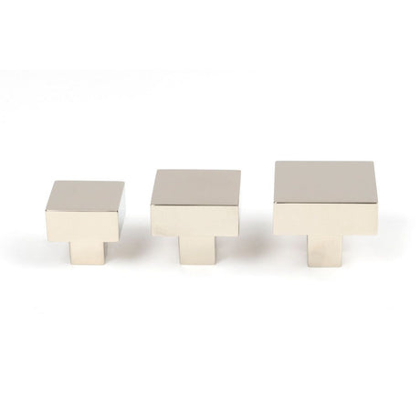 From The Anvil - Polished Nickel Albers Cabinet Knob - 25mm | Sku. 50693 | Trade Door Handles.