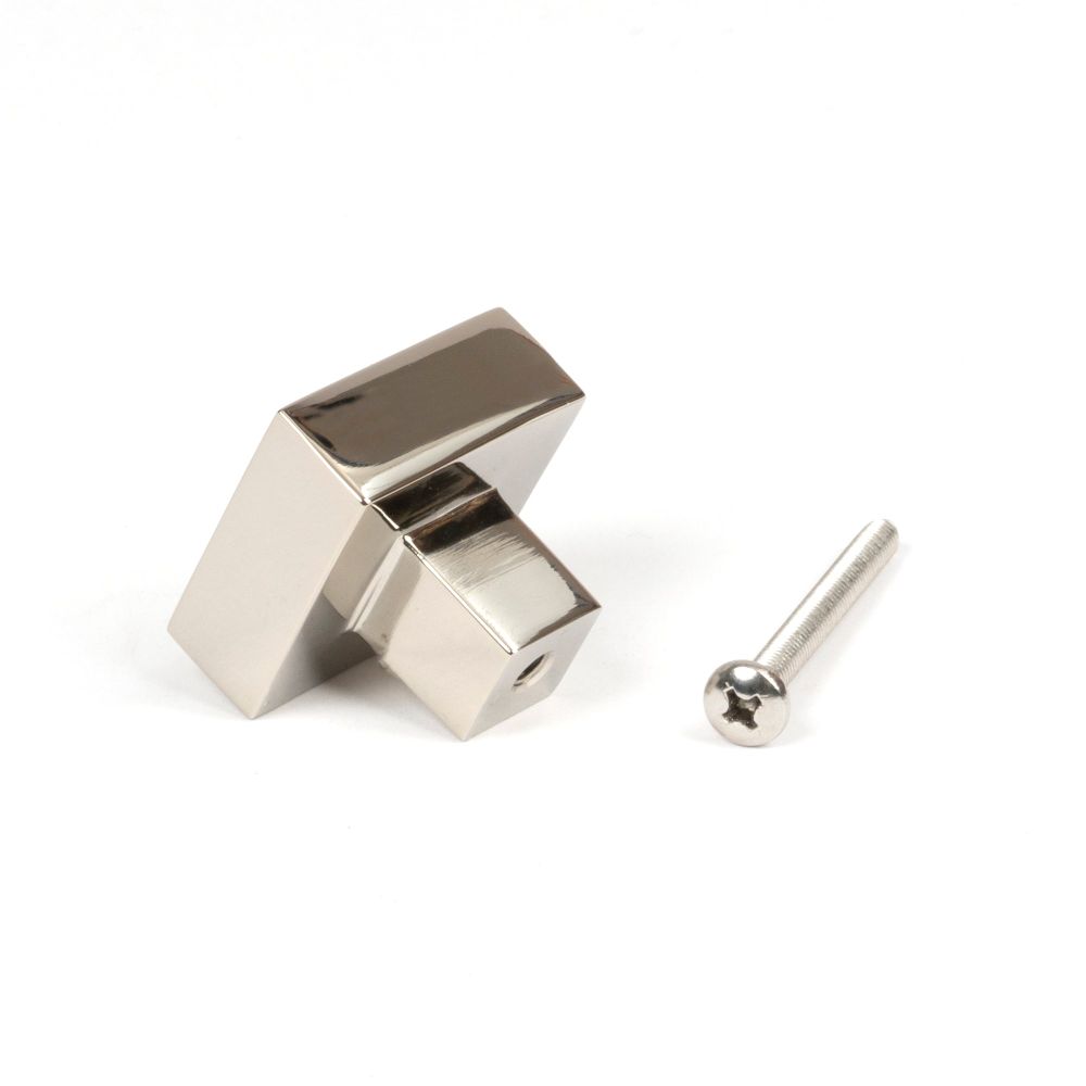 From The Anvil - Polished Nickel Albers Cabinet Knob - 30mm | Sku. 50694 | Trade Door Handles.