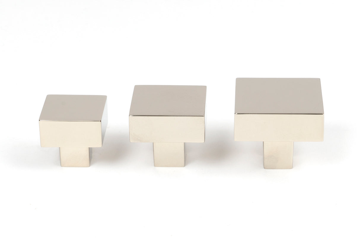 From The Anvil - Polished Nickel Albers Cabinet Knob - 35mm | Sku. 50695 | Trade Door Handles.