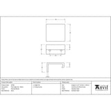 From The Anvil - Polished Nickel 50mm Plain Edge Pull | Sku. 50700 | Trade Door Handles.