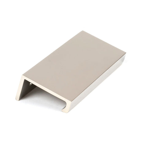 From The Anvil - Polished Nickel 100mm Plain Edge Pull | Sku. 50701 | Trade Door Handles.