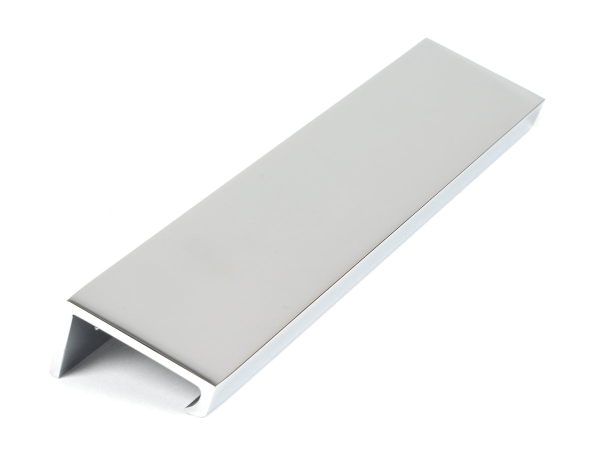 From The Anvil - Polished Chrome 200mm Plain Edge Pull | Sku. 50715 | Trade Door Handles.