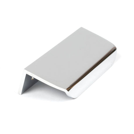 From The Anvil - Polished Chrome 100mm Moore Edge Pull | Sku. 50717 | Trade Door Handles.