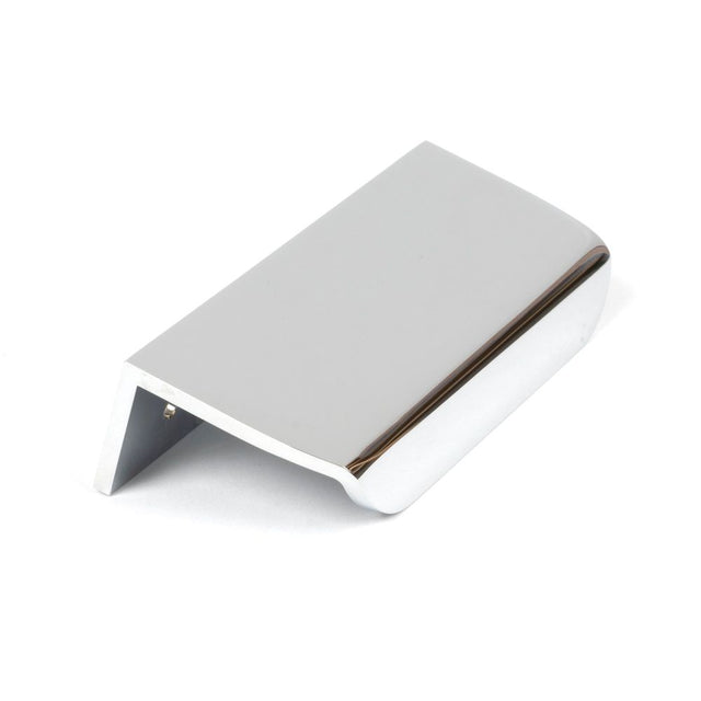 From The Anvil - Polished Chrome 100mm Moore Edge Pull | Sku. 50717 | Trade Door Handles.