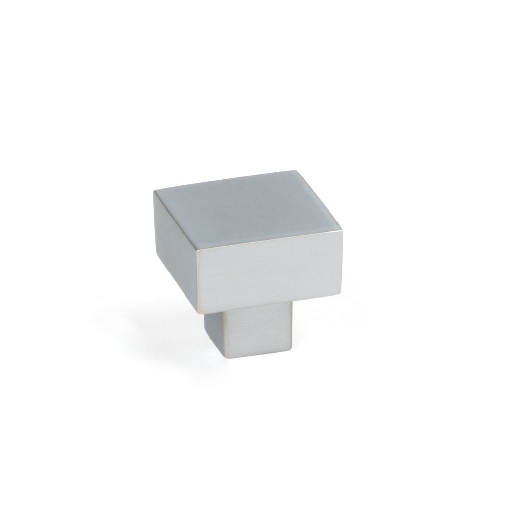From The Anvil - Satin Chrome Albers Cabinet Knob - 25mm | Sku. 50719 | Trade Door Handles.