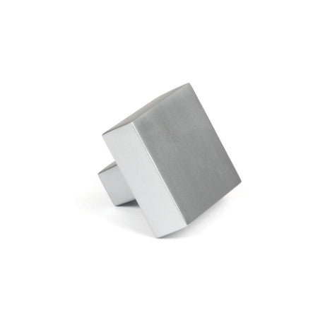 From The Anvil - Satin Chrome Albers Cabinet Knob - 35mm | Sku. 50721 | Trade Door Handles.