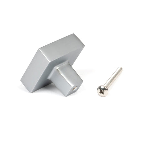 From The Anvil - Satin Chrome Albers Cabinet Knob - 35mm | Sku. 50721 | Trade Door Handles.